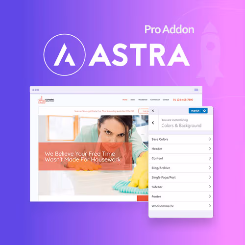 Astra Pro Addon plugin dashboard preview