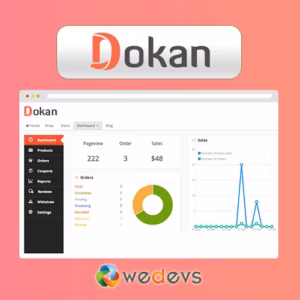 Dokan Pro multi vendor marketplace plugin dashboard preview